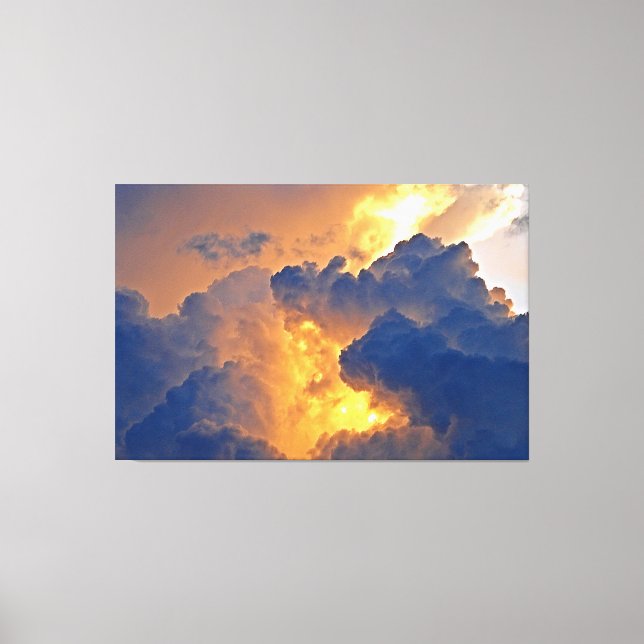 Dramatische Wolkenbildung Leinwanddruck (Vorderseite)