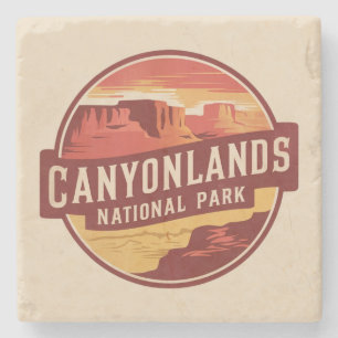 Dramatische Wüste des Canyonlands-Nationalparks Steinuntersetzer