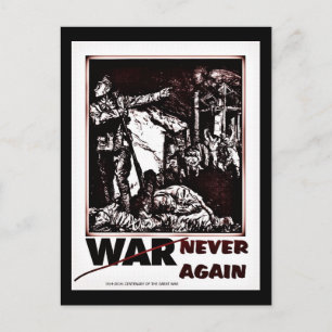 Dramatischer 100. Weltkrieg Postkarte