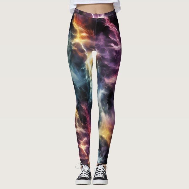 Dramatischer Blitz Leggings (Vorderseite)