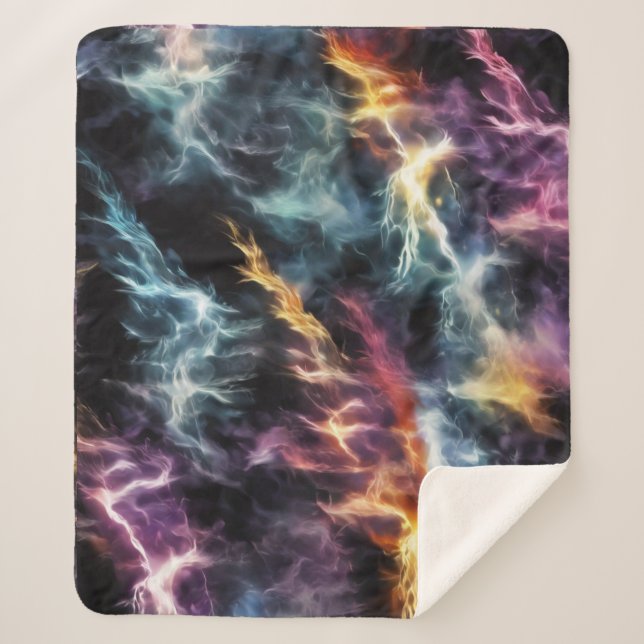 Dramatischer Blitz Sherpadecke (Vorderseite)