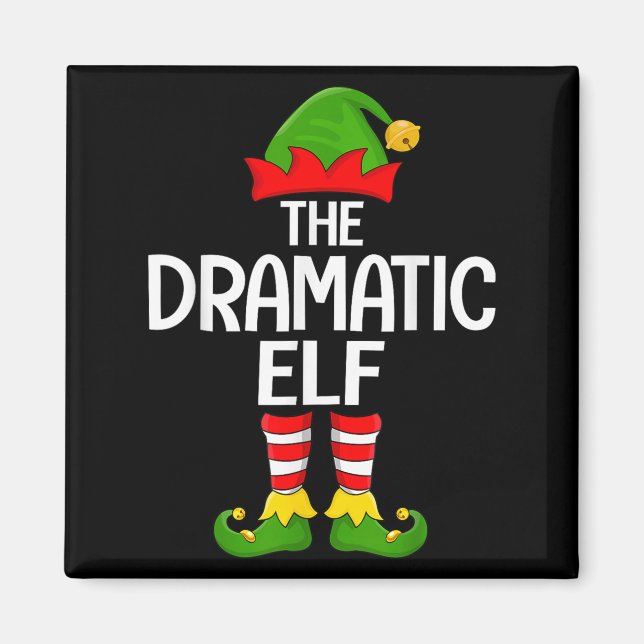 Dramatischer Elf Xmas Matching Family Elf Squad Ch Magnet (Vorne)