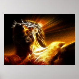 Dramatischer Jesus Crucifixe Poster