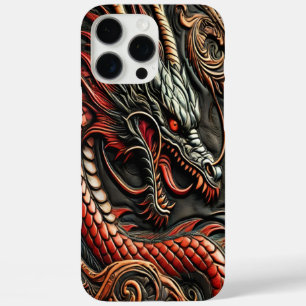 Dramatischer, kühne Roter Drache iPhone 16 Pro Max Hülle