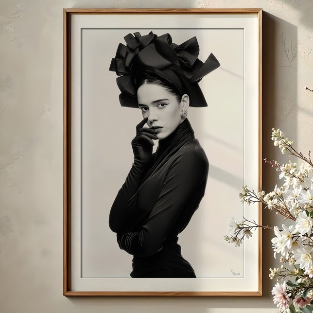 Dramatischer MultifunktionsHat: Elegantes Modeport Poster (Von Creator hochgeladen)