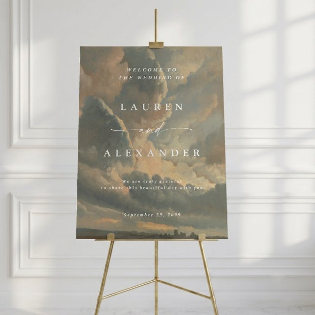 Dramatischer Wolkenlandschaft-Kunst-Hochzeits-Will Poster (Von Creator hochgeladen)