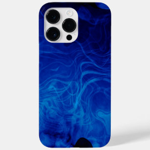 Dramatisches Abstraktes Muster Electric Blue Case-Mate iPhone 14 Pro Max Hülle