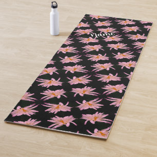 Dramatisches Daisy-Blume-Muster Personalisiert Yogamatte
