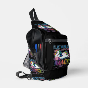 Dramatisches Einhorn Crossbody Bag