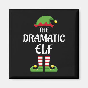 Dramatisches Elf Familienmatratzen Weihnachten Magnet