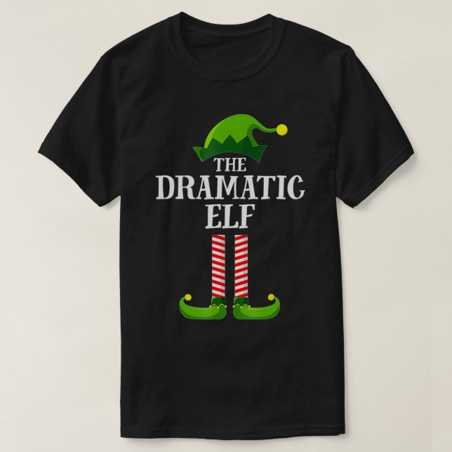Dramatisches Elf Matching Familie Weihnachten Paja T-Shirt (Design vorne)