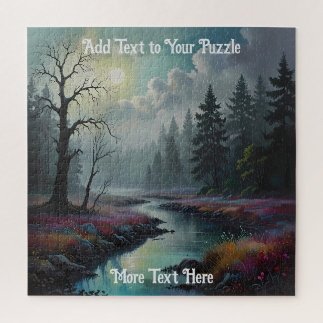 Dramatisches Moody-Landschaftsbild Puzzle (Vertikal)