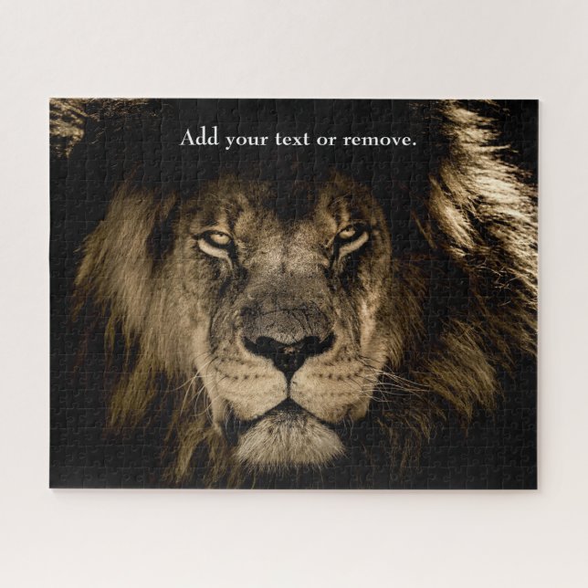 Dramatisches nahes Foto eines männlichen afrikanis Puzzle (Horizontal)