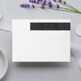 Dramatisches Schwarzes auf Schwarz-Flora-Kranz-Hoc