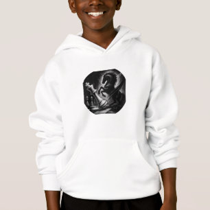 Dramatisches Schwarzes Pferd gegen König - kühne S Hoodie