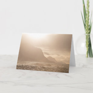Dramatisches Sonnenuntergang-Foto Karte