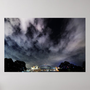 Dramatisches Sydney Harbour Skyscapes Poster