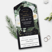 Dramatisches weißes Rosenbouquet Foto-Hochzeit