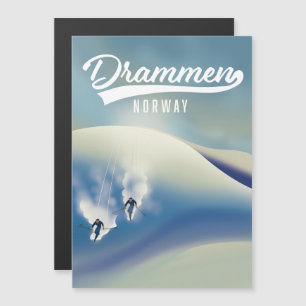 Drammen Norway Skipposter Magnetkarte