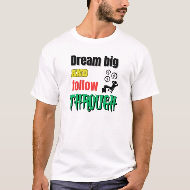 Dranbleiben T-Shirt (Vorderseite)