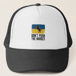 Dräng die Pferde nicht Vintage Pferd Truckerkappe
