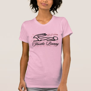 Drängen Sie sich das Herz der Häschen-Kleidungs T-Shirt