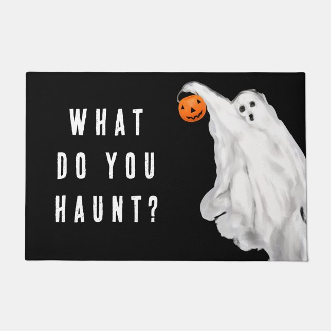 Drank Funny Adult Halloween Ghost Fußmatte (Vorderseite)