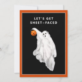 Drank Funny Adult Halloween Ghost Party Einladung