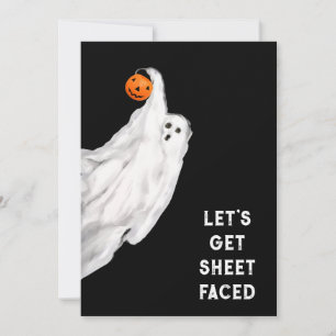 Drank Funny Adult Halloween Ghost Party Einladung