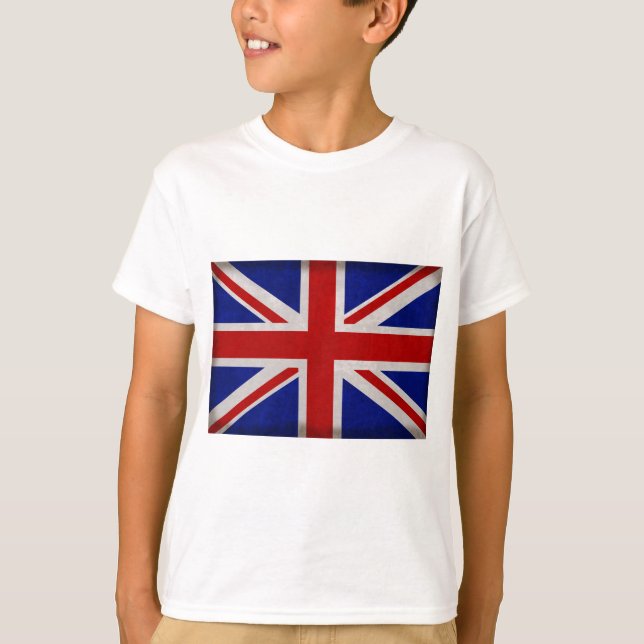 Drapeau Anglais d'Angleterre texturé T-Shirt (Vorderseite)
