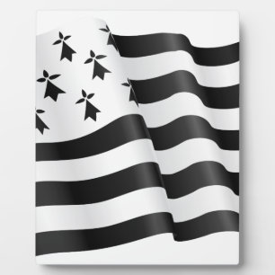 Drapeau breton (bretonische Flagge) Fotoplatte