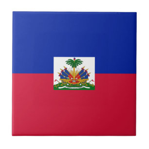 Drapeau d'Haïti - Flagge von Haiti Fliese