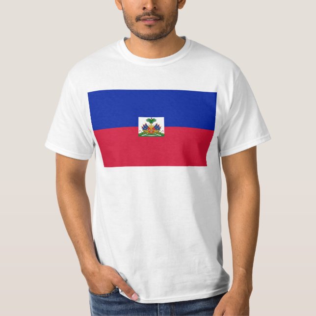 Drapeau d'Haïti - Flagge von Haiti T-Shirt (Vorderseite)