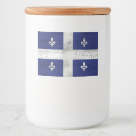 Drapeau du Québec style grunge érodé Lebensmitteletikett