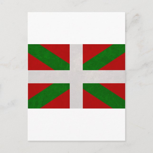 Drapeau Pays Baskisch Euskadi Postkarte (Vorderseite)