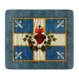 Drapeau Québec Antique Carillon Sacré-Coeur Schneidebrett