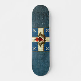 Drapeau Québec Antique Carillon Sacré-Coeur Skateboard
