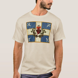 Drapeau Québec Antique Carillon Sacré-Coeur T-Shirt