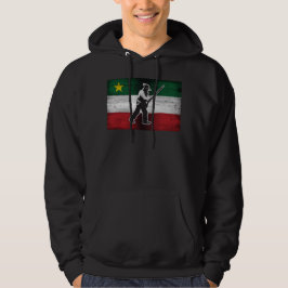 Drapeau Québec und Patriote Henri Julien érodé Hoodie
