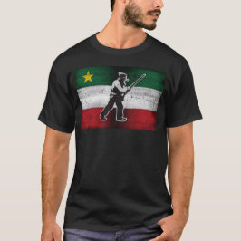 Drapeau Québec und Patriote Henri Julien érodé T-Shirt