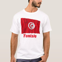 Drapeau Tunisie Avec le Nom en français