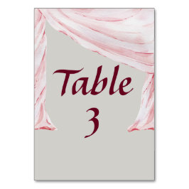 Draped Scarf Tischnummer