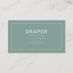 Draper Business Card (Sage Green) Visitenkarte