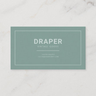 Draper Business Card (Sage Green) Visitenkarte