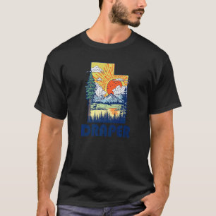 Draper Utah Nature Staatsstolz Berge Retro T-Shirt
