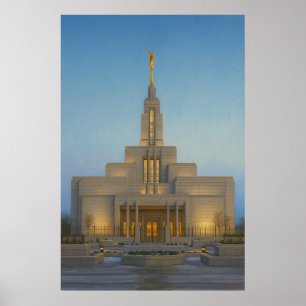 Draper Utah Temple Painting™ LDS Wall Art Poster