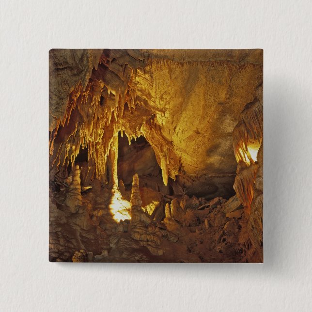 Drapery Room, Mammoth Cave National Park, Button (Vorderseite)