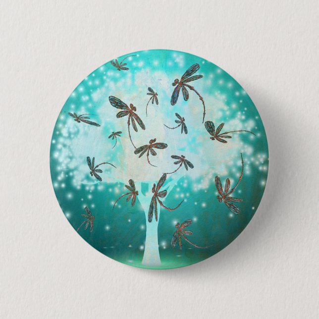Draquelly Glow Tree Button (Vorderseite)