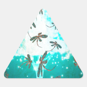 Draquelly Glow Tree Dreieckiger Aufkleber