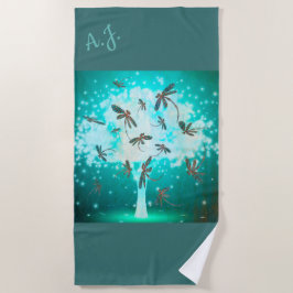 Draquelly Glow Tree Strandtuch